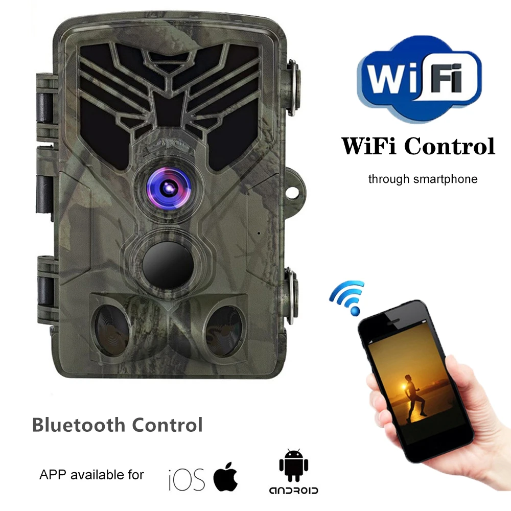 Wi Fi для походов бездорожья и Камера 20MP 1080P Беспроводной Охота 940nm IR светодиодный