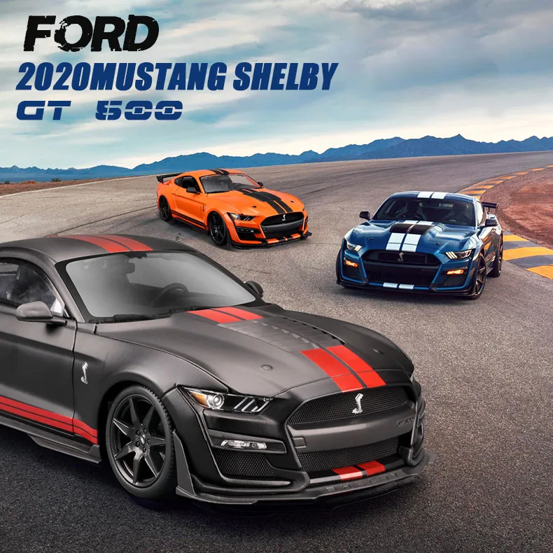 Спортивный автомобиль Maisto 1:18 2020 Ford Shelby GT 500 алюминиевая модель автомобиля