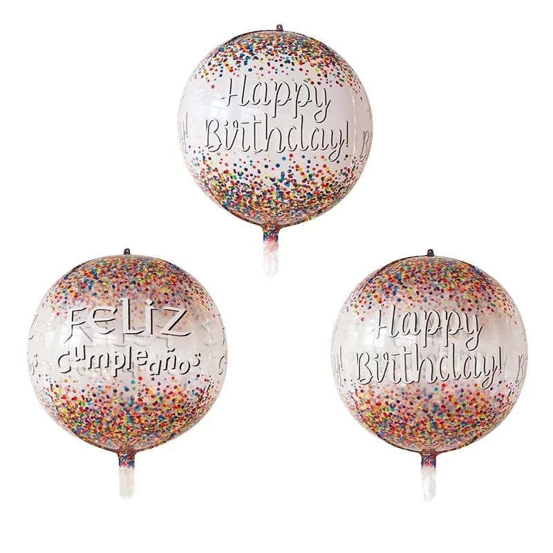 

10/20/50pcs 22inch 4D Foil Helium Balloons Happy Birthday Theme Party Decorations Feliz Cumpleanos Air Globos Kids Toys Globos