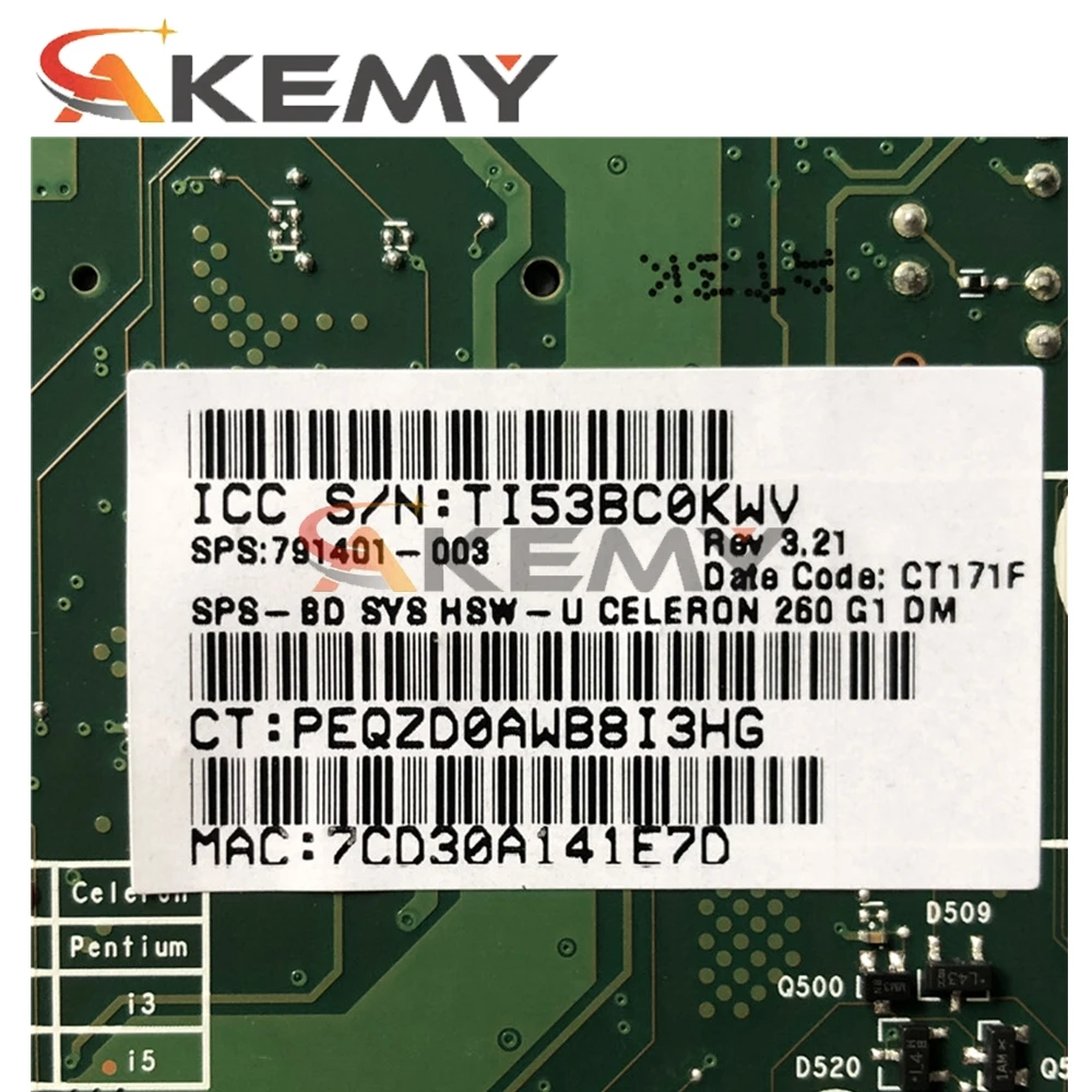 Оригинальная материнская плата для HP 260 G1 DM 791401-003 793347-001 TPN-I011-DM 6050A2693001-MB-A02 DDR3 100%