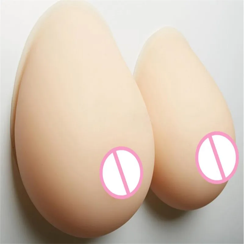 New New 1600g Realistic Silicone Breast Forms for Crossdresser Transvestite Drag Queen Fake Boobs Mastectomy Health Enhancer
