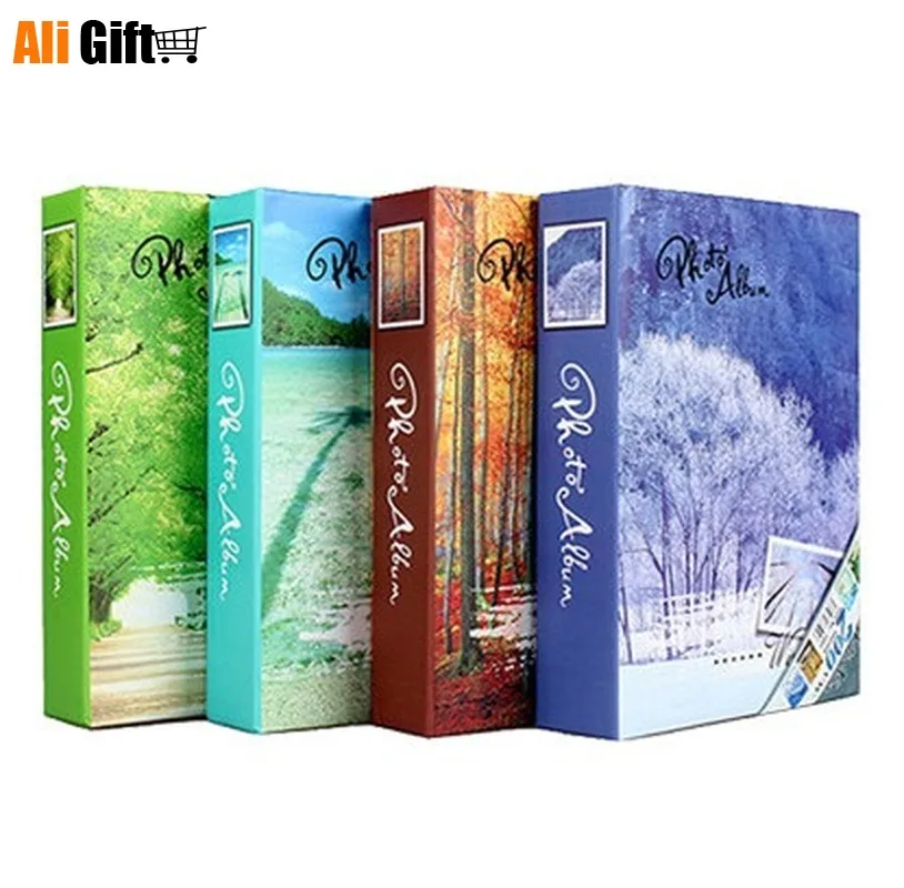 Модный фотоальбом 200 листов с изображением четырех сезонов альбом для