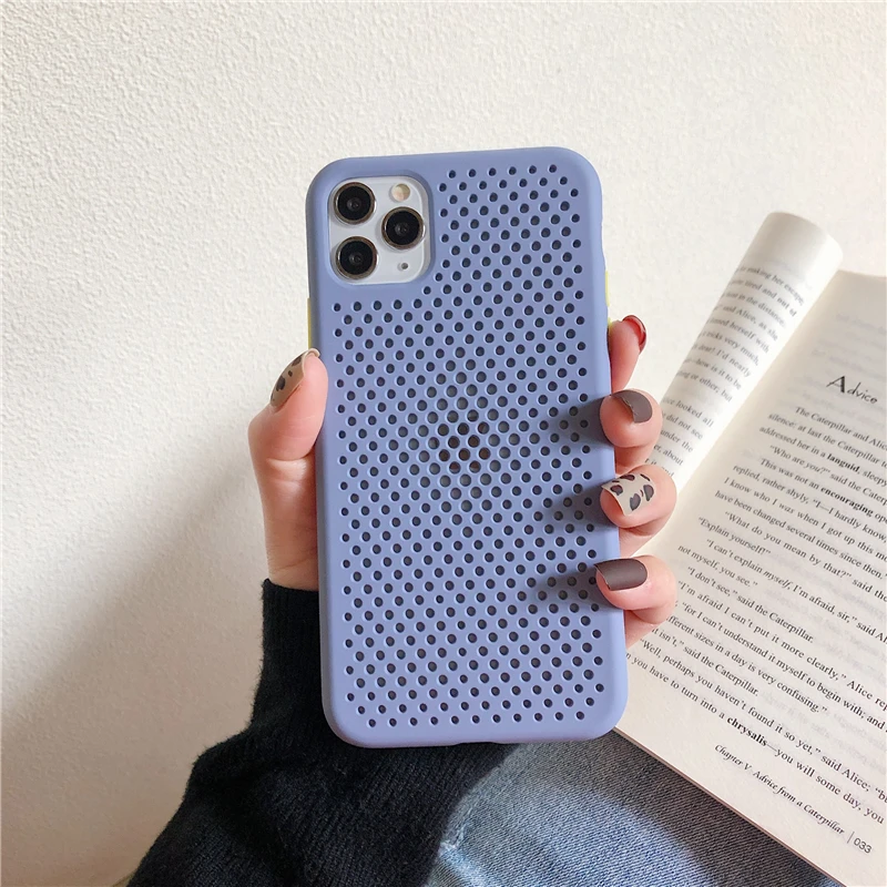 

Original Liquid Silicone Phone Case For iPhone 11 Pro X XR XS Max 8 7 6 6s Plus Soft TPU Heat Dissipation Shockproof Back Cover