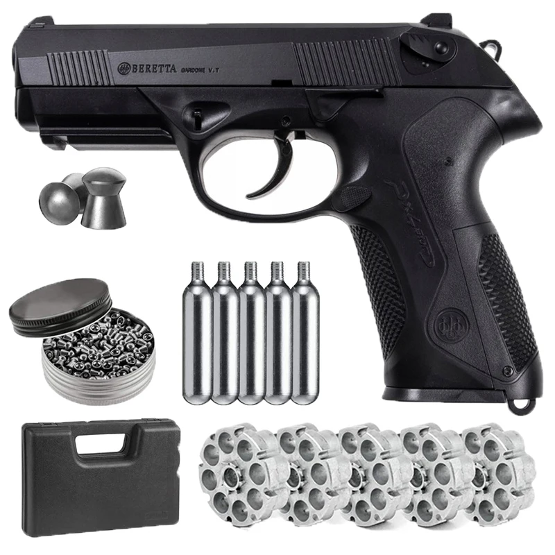

Pistolet ASG PX4 Storm Metal+Gun Bullet Converter 5 Co2 Bullets and Pack of 500ct Lead Pellets Classic Metal Wall Sign