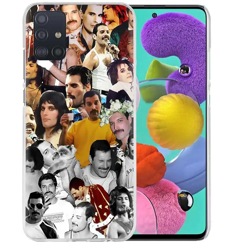 

Freddie Mercury Queen Case For Samsung Galaxy A51 A71 A21s M31 M30s Hard Phone Coque M21 M51 A41 A31 A02s A12 Plastic Capa Music