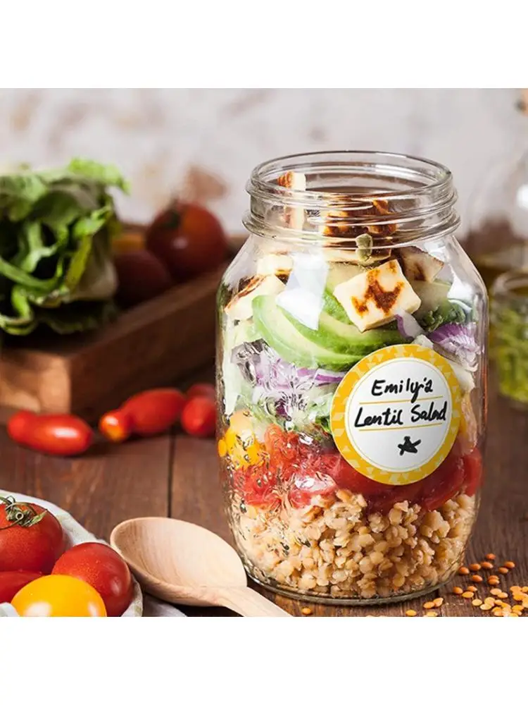 500pcs Kitchen Food Storage Labels Refrigerator Freezer Jar Adhesive Stickers P0RE | Дом и сад