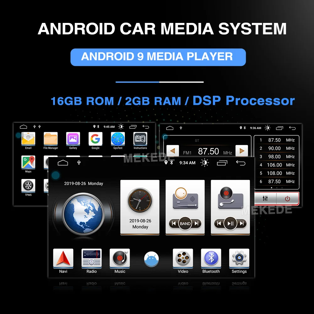 MEKEDE 1024x600 ips 7 дюймов 2G ram Android 9,0 автомобильный dvd-плеер gps для FIAT 500 аудио система автомобиля аудио gps DVD для FIAT 500 DSP