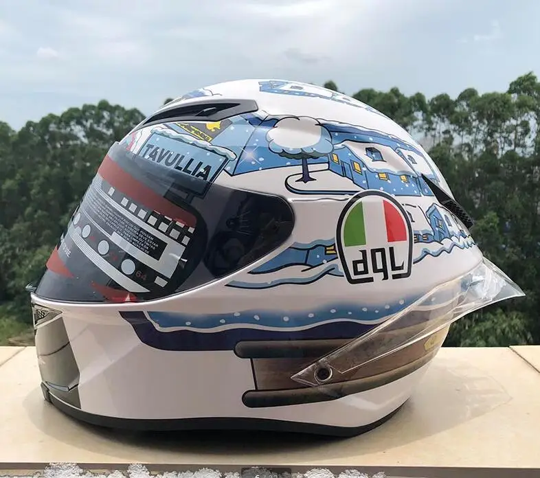1 Dql moto rcycle misano ручной шлем с черный с козырьком шлем для мотогонок с полным лицом перекрестный большой хвост крыло шлем - Цвет: 1