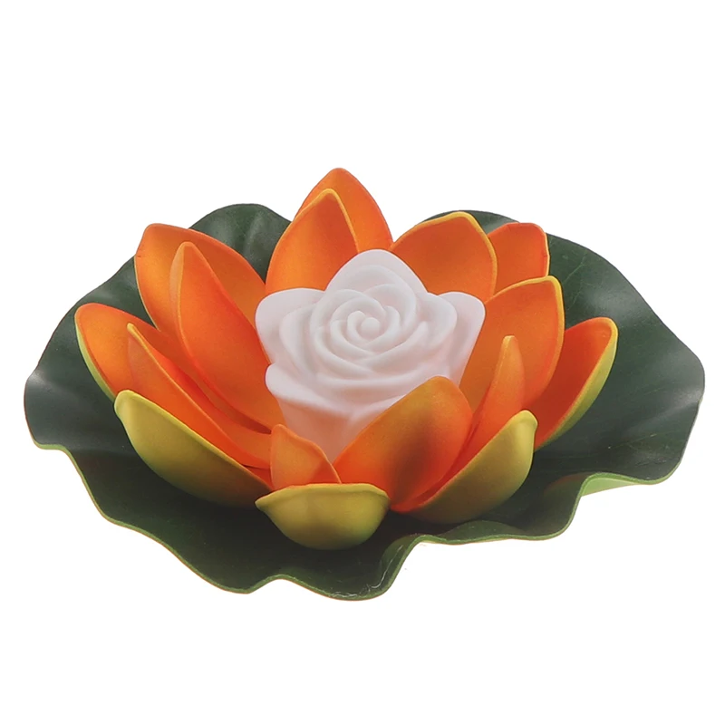 Искусственный плавающий ночник Lotu на солнечной батарее светодиодный