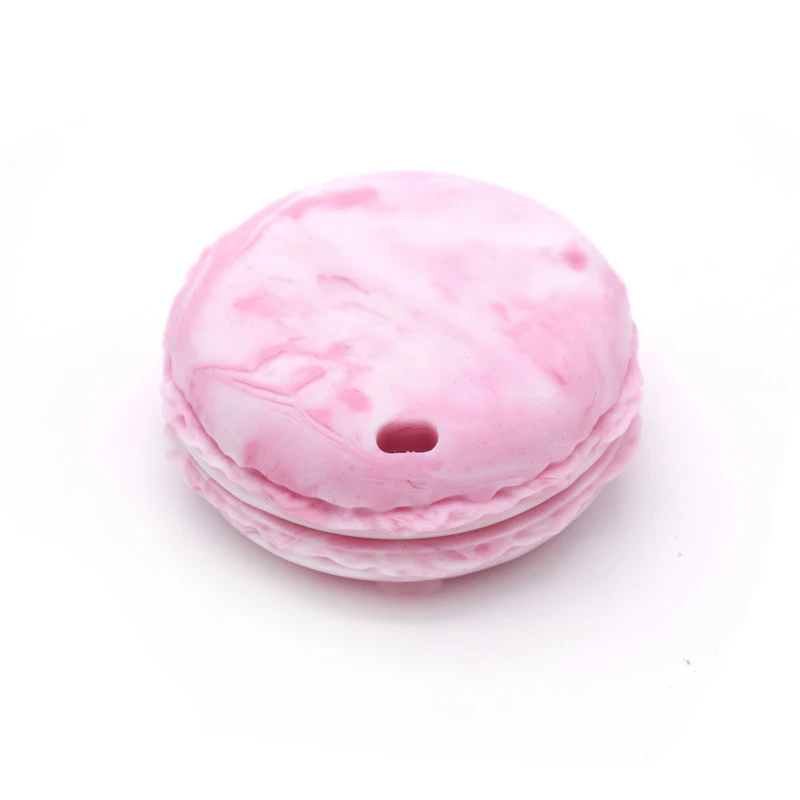 

10pcs Soft Silicone Chew Pendant Macaron Nursing Accessories Dental Care Silicone Teether Baby Bites Toys