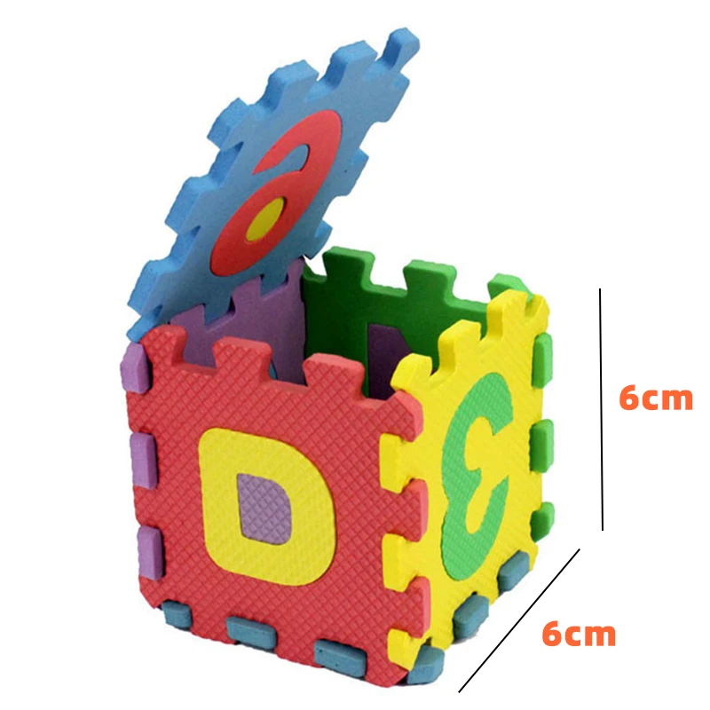 36 шт./компл. 6*6 см детский коврик пазл из пеноматериала детская