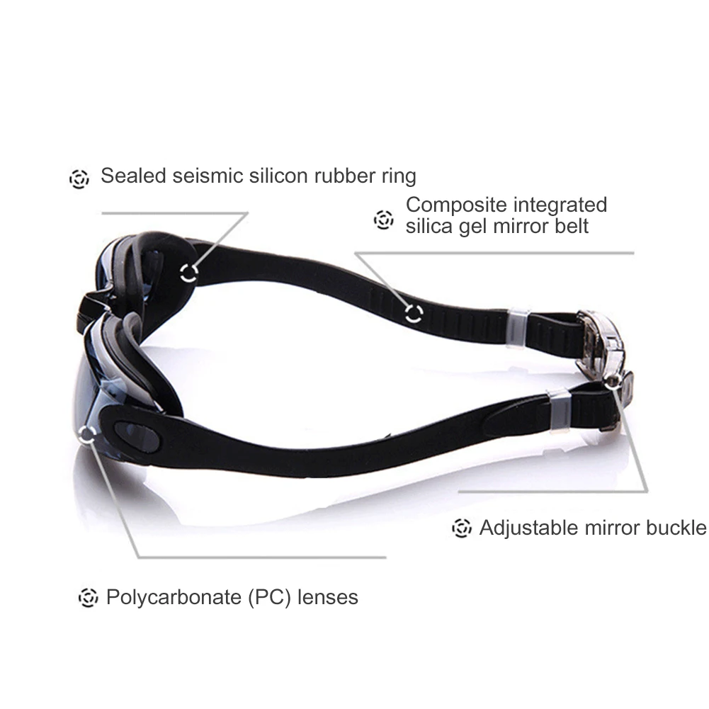 

Silicone Transparent Swimming Goggles for Women Men Electroplate Waterproof Diving Anti-fog UV Protection Glasses Eyewear