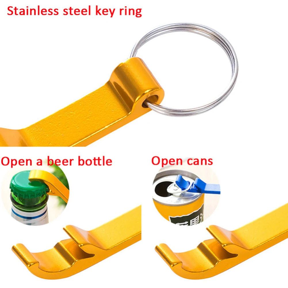 Портативный брелок открывалка для бутылок кольцо металлический пивной бар