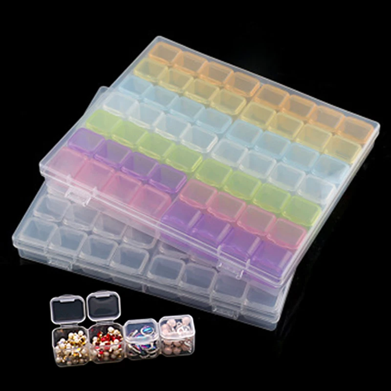 Инструменты для алмазной живописи 28 и 56 слотов пластиковый чехол хранения