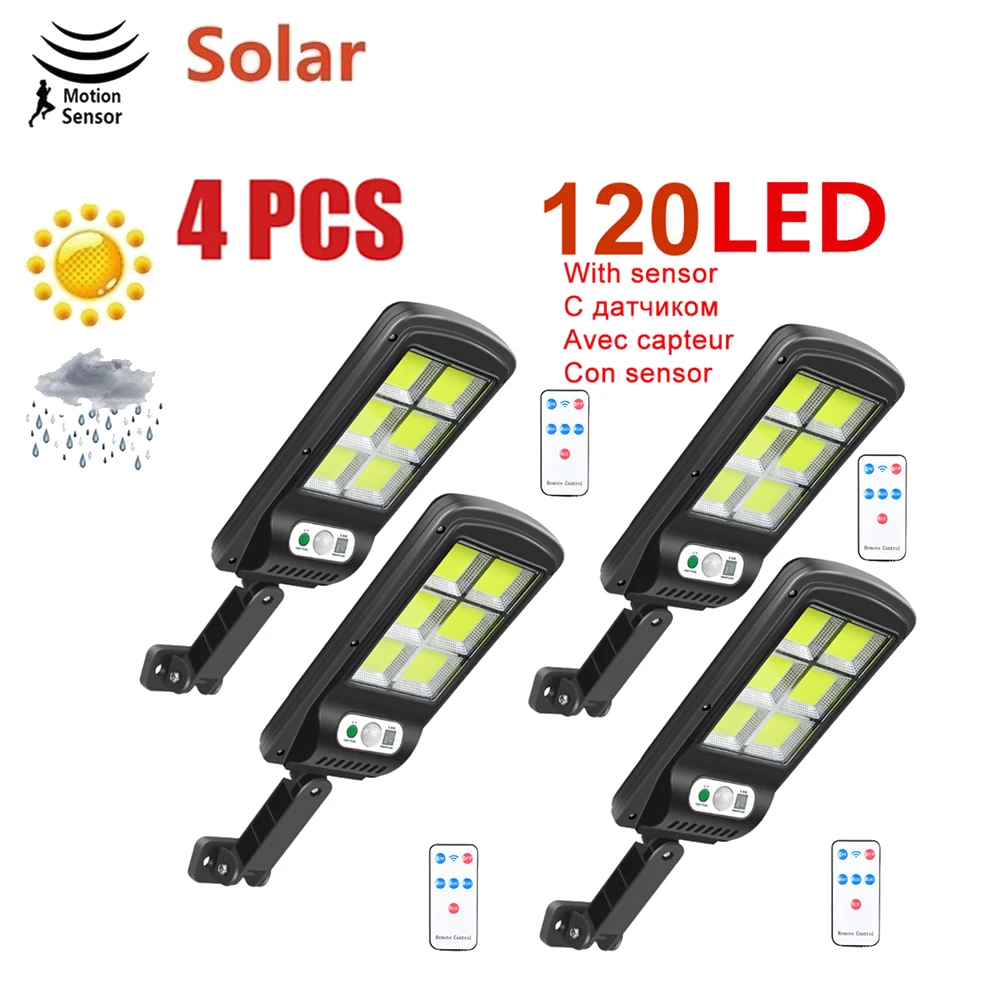 

Фонарь Настенный на солнечной батарее с датчиком движения, 128 светодиодов, 6 отражателей