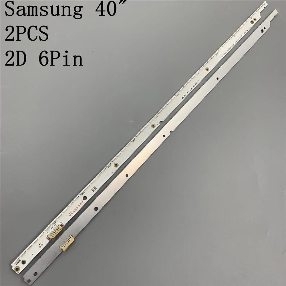 

New kit 2 PCS 56LED 500mm LED Backlight strip For Samsung UA40ES6100J UE40ES5500 2012SVS40 7032NNB RIGHT56 LEFT56 2D panel 3V
