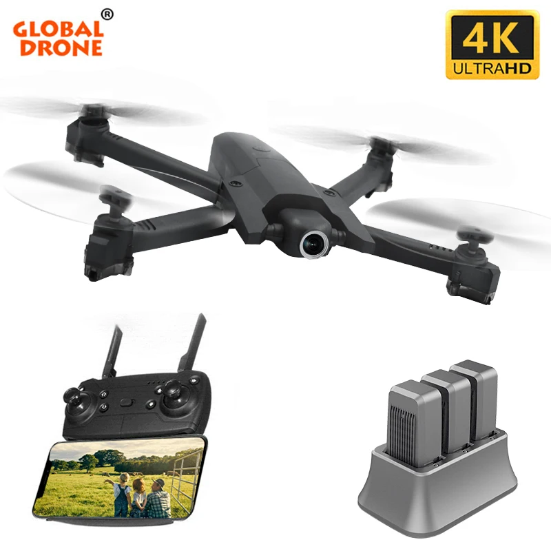 Global Drone 4K FPV Drone X PRO Дроны с камерой HD RC вертолет подарки игрушки Квадрокоптер Дрон VS E58 SG106 E520