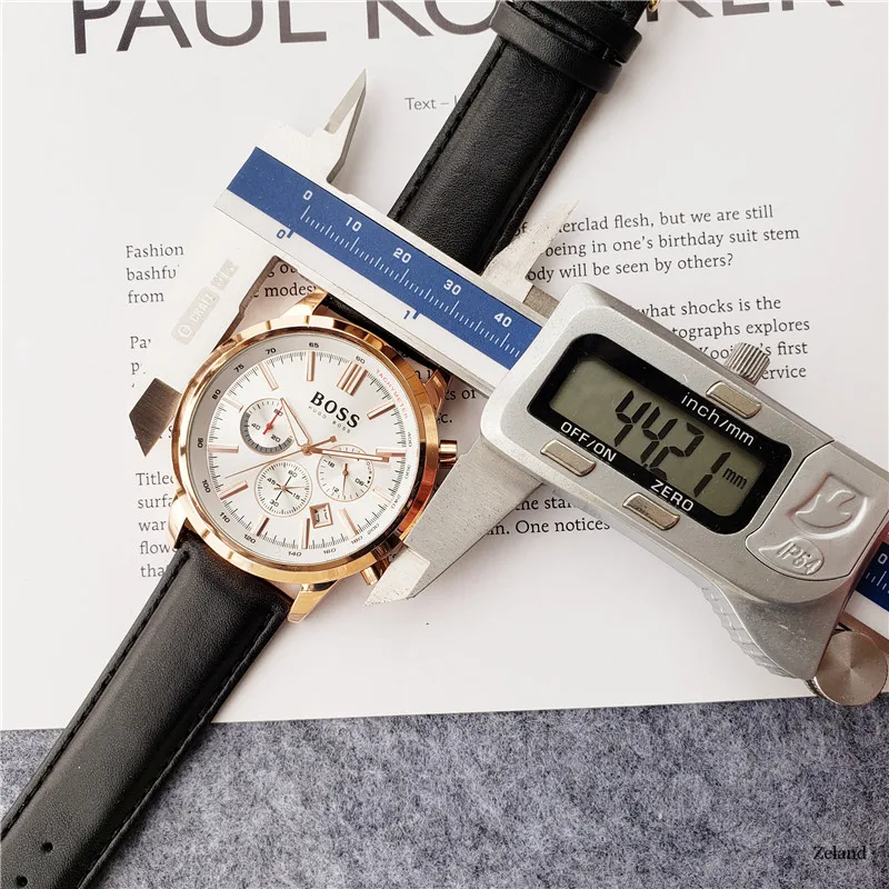

watch for men luxury brand men BOSS watch fashion Chronograph Wristwatches quartz clocks Stainless Steel strap reloj hombre