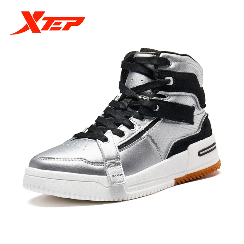 Кеды Xtep Женские высокие водонепроницаемые кроссовки из искусственной кожи на