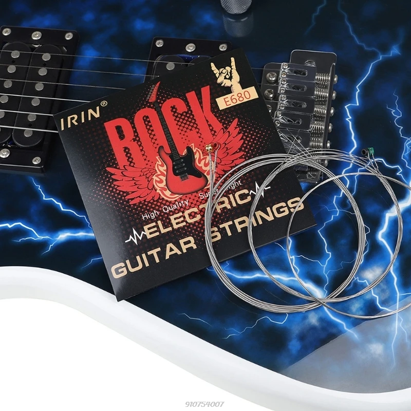 

10 Sets E680 Electric Guitar Strings Metal Rock Hexagonal Stainless Steel Electric Guitar String Sets Guitar Accessory Wholesale