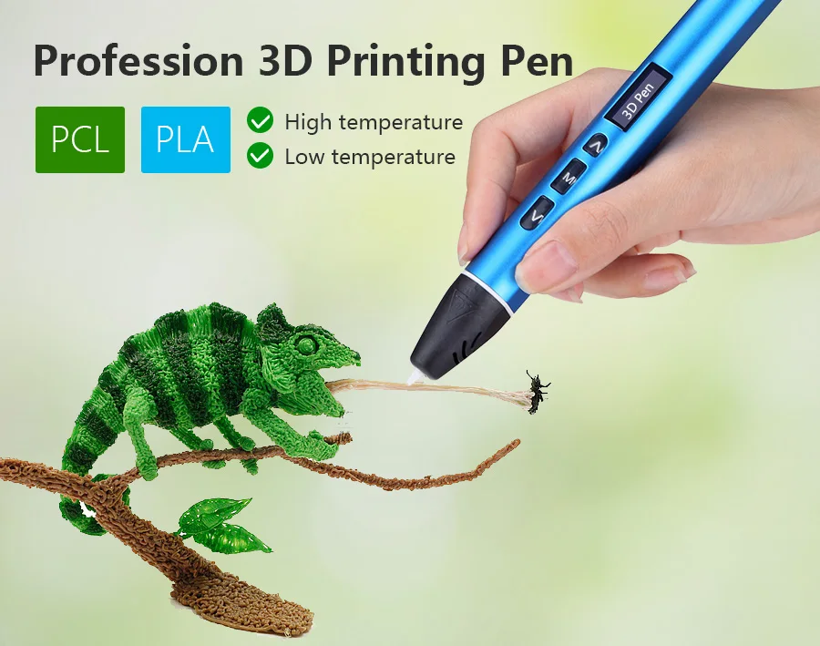 USB 3D Ручка 3D ручка для печати и 50 м pla нити 5 м x10 цветов лучший рождественский подарок