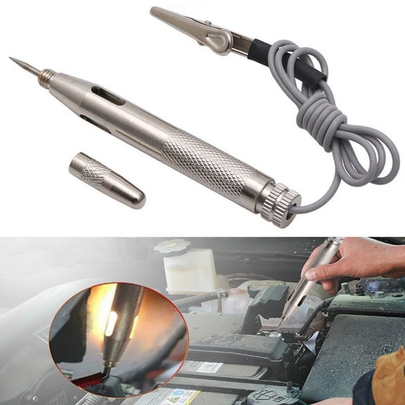 

Diagnostictools 6V/12V/24V Car Auto Motorcycle Circuit Tester Gauge Light Detector Probe Light System Voltmeter Voltage Test Pen