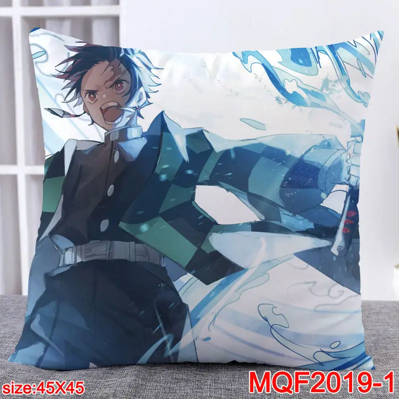 45X45CM аниме демон убийца Kimetsu без Yaiba Подушка CoversDakimakura чехол 3D печать двусторонняя