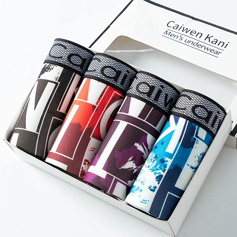 Сексуальные мужские трусы боксеры из мягкой дышащей ткани мужское нижнее белье