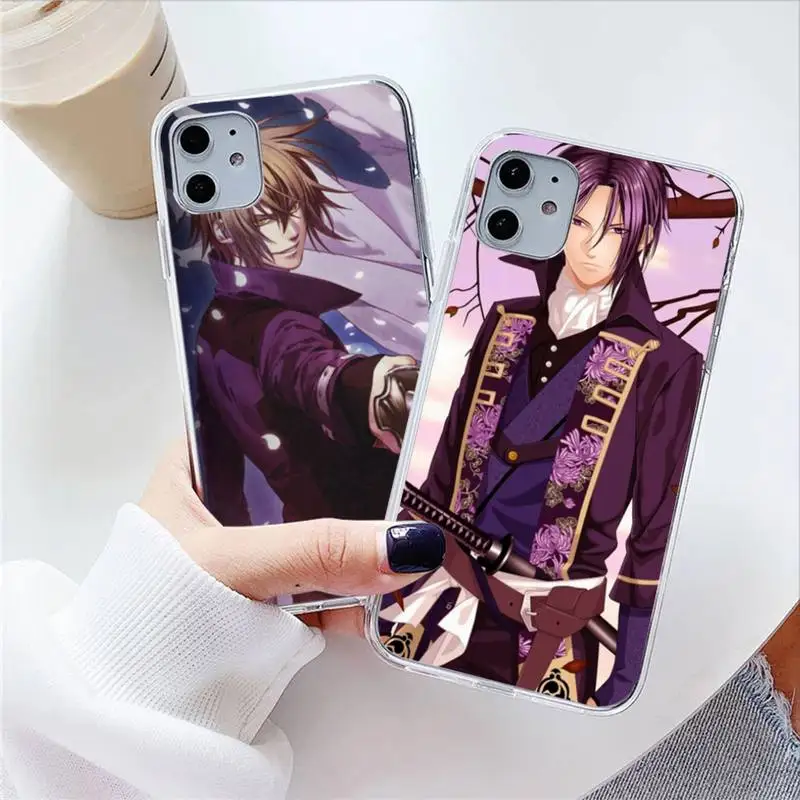 Чехол для телефона Hakuouki Shinsengumi Kitan Iphone 7 8 Plus X Xs Max Xr 11 12 13 Mini Pro SE2 прозрачный мягкий