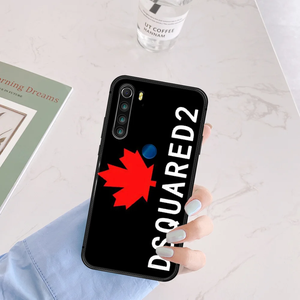 

Luxury Fashion Brand DSQ2 Phone Case Cover Hull For XIAOMI Redmi 7 7A 8 8A 9 9C Note 6 7 8 9 9S K20 Pro K30 black Prime Fashion