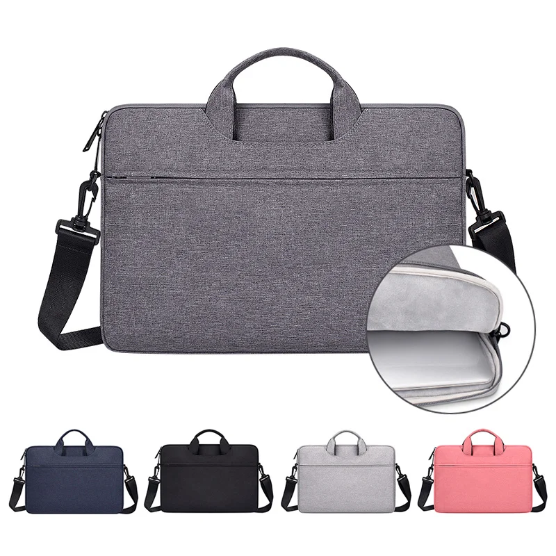 

New Waterproof Laptop Tas 13 14.15.6 Inch Computer Case for Macbook Air Pro Notebook Tablets Mouw Women Shoulder Handbag