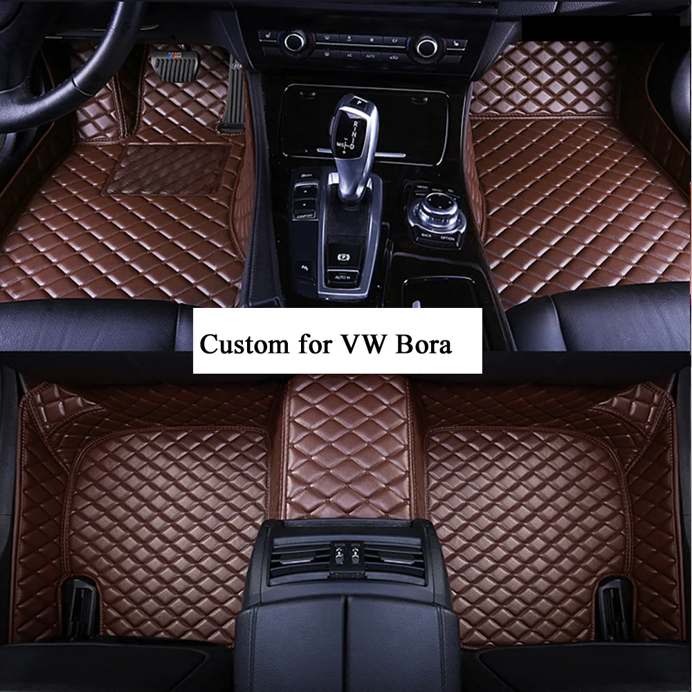 

Car Floor Mats for Women and Men Artificial Leather Mat for VW Bora