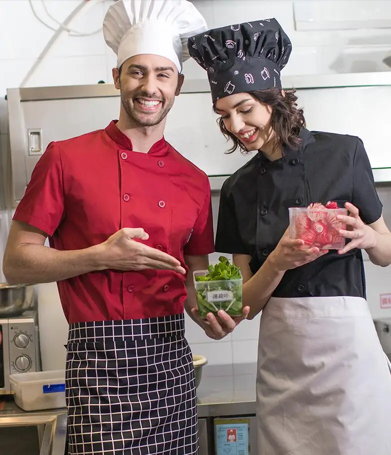 Унисекс костюм повара куртка шеф для ресторана модная Униформа одежда с