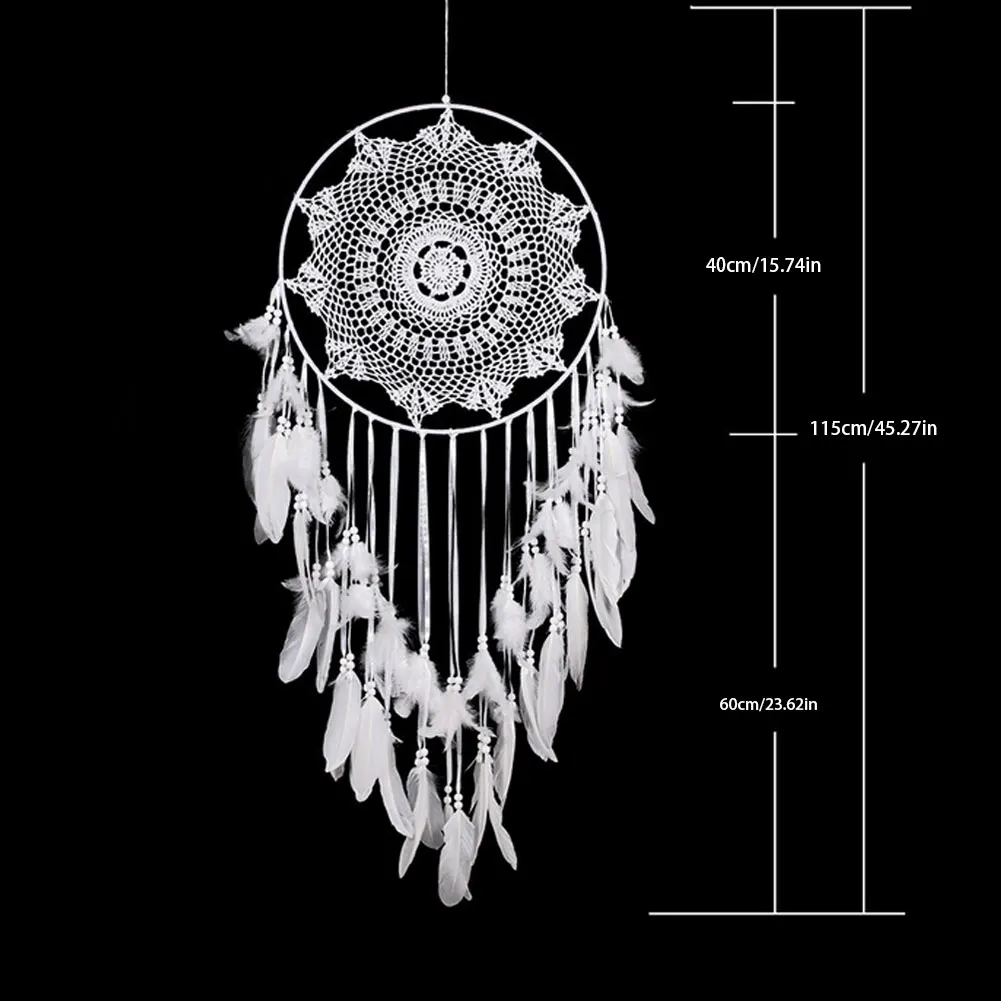

Large Dream Catcher Hanging Kids Room Decoration Girl Nordic Handmade Woven Home Nordic Style Decor Wind Chimes Dreamcatcher