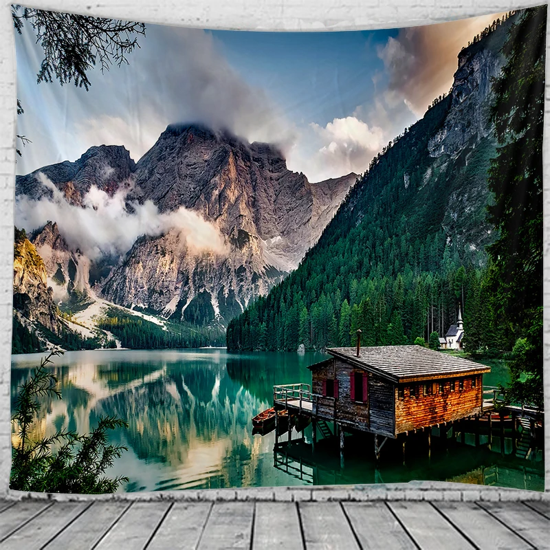 

3D Ландшафтный пейзаж, украшение на стену, гобелен в стиле хиппи, украшение в богемном стиле, гобелен для спальни, для общежития настенные гоб...