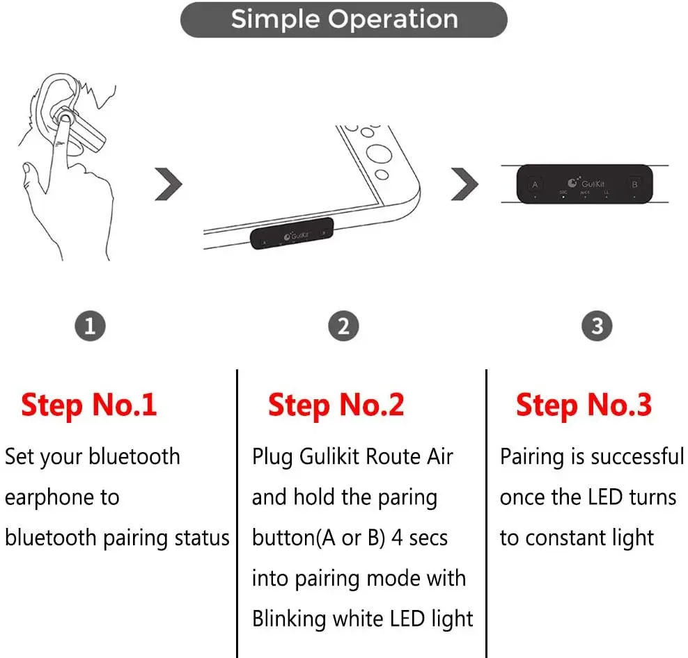 Передатчик Аудио Nitend с Bluetooth адаптер низкой задержкой для Nintendo Switch Lite PC PS4