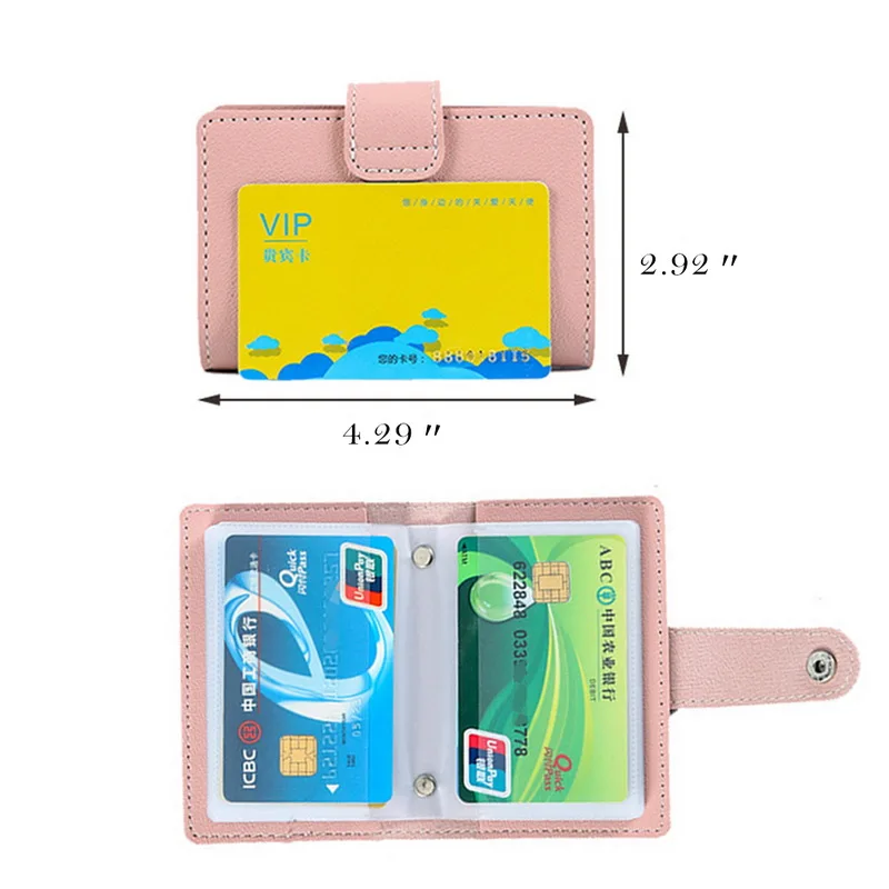 

New Nisex Card Holder Women Anti-degaussing Bank Card Case Korean Version Creative Multi-card Card Holder Card Case Mini Bag