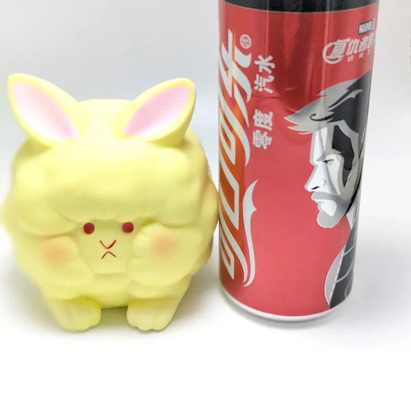 Цветной толстый кролик Моделирование Мягкий медленно поднимающийся мягкий