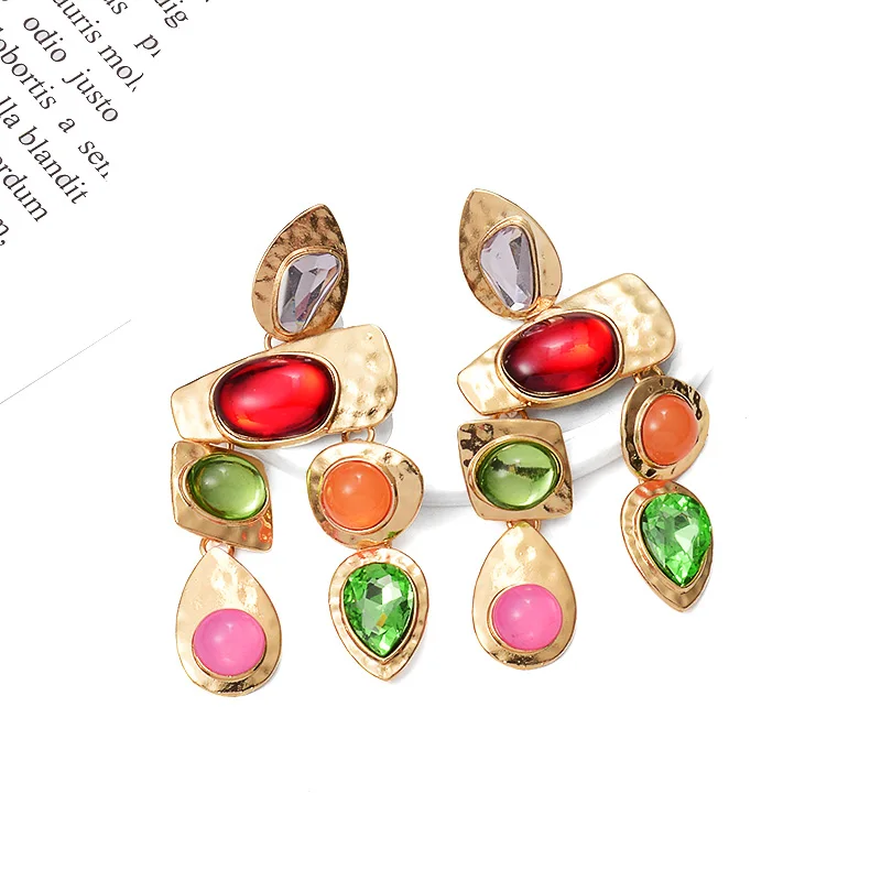 Новое поступление геометрические металлические Кристальные Цветные Висячие