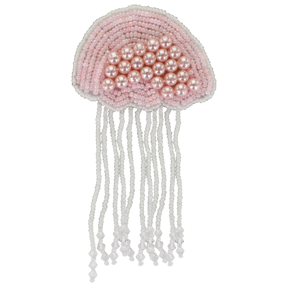 Вышитые бисером нашивки &quotМедуза&quot для одежды платья сделай сам шитые ручная