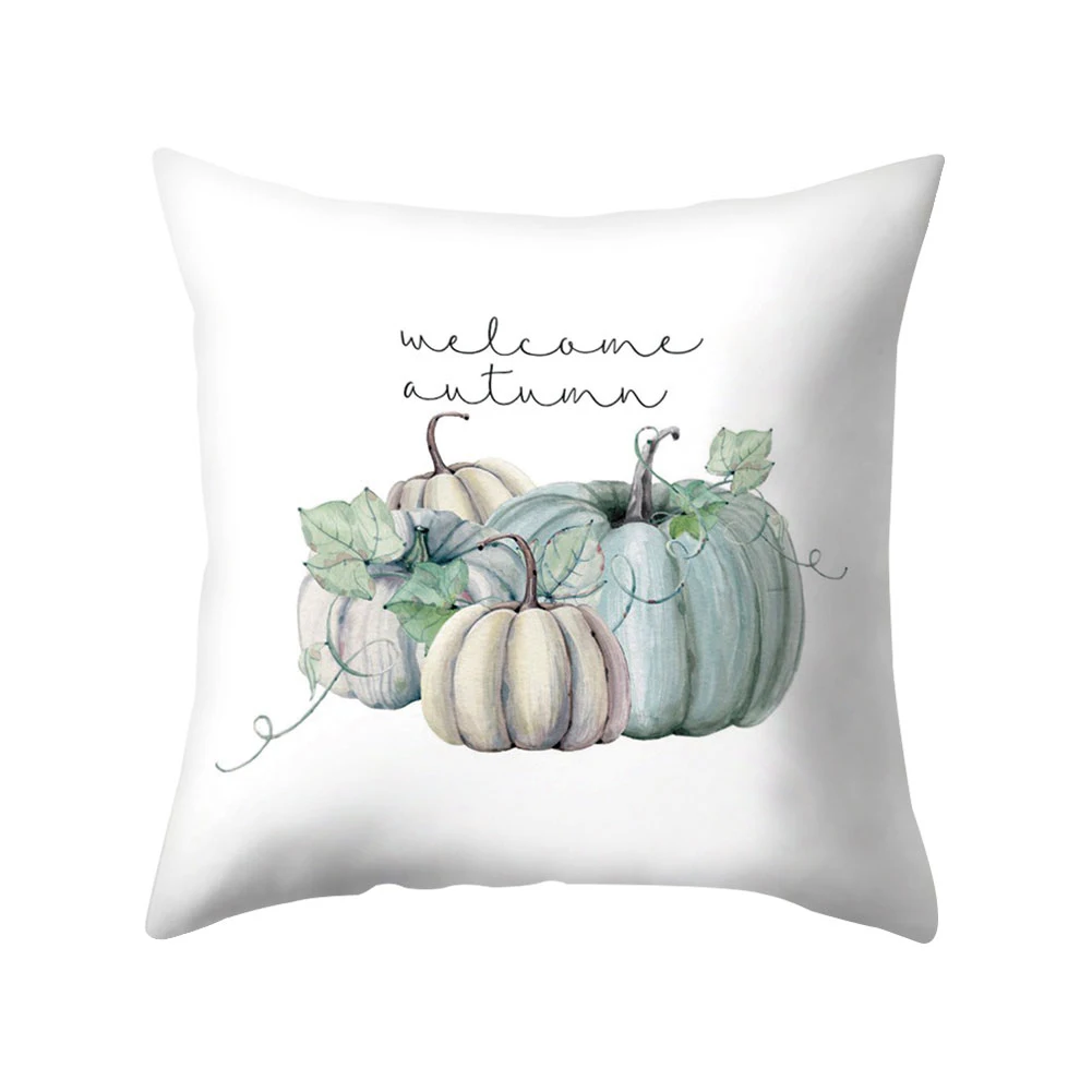 Съемный акварель Тыква наволочка в стиле День благодарения Чехол Подушка