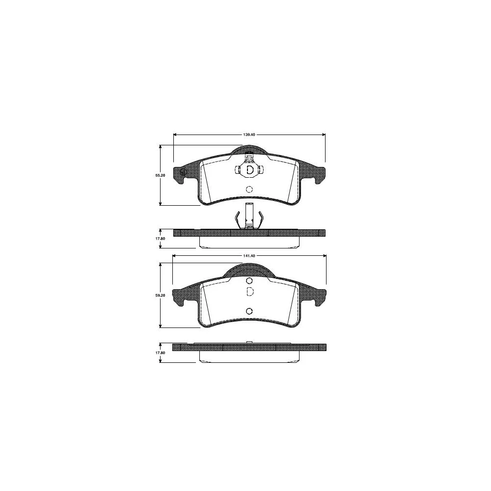 

Ceramics Brake pads for JEEP CHEROKEE 1983/09-2001/09 car Parts Replacement 5011970 AA