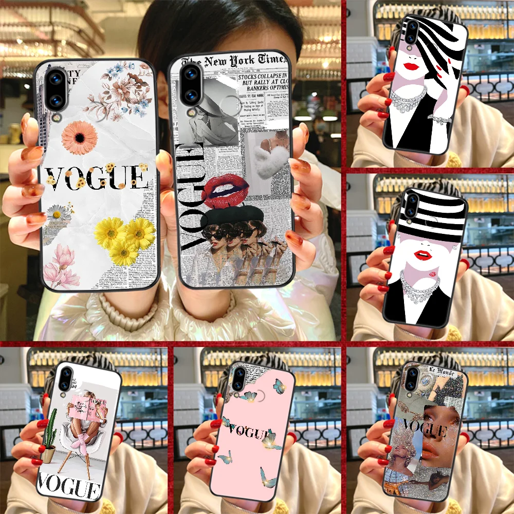 Модный чехол VOGUE для телефона Huawei Honor 6 7 8 9 10 10i 20 A C X Lite Pro | Мобильные телефоны и