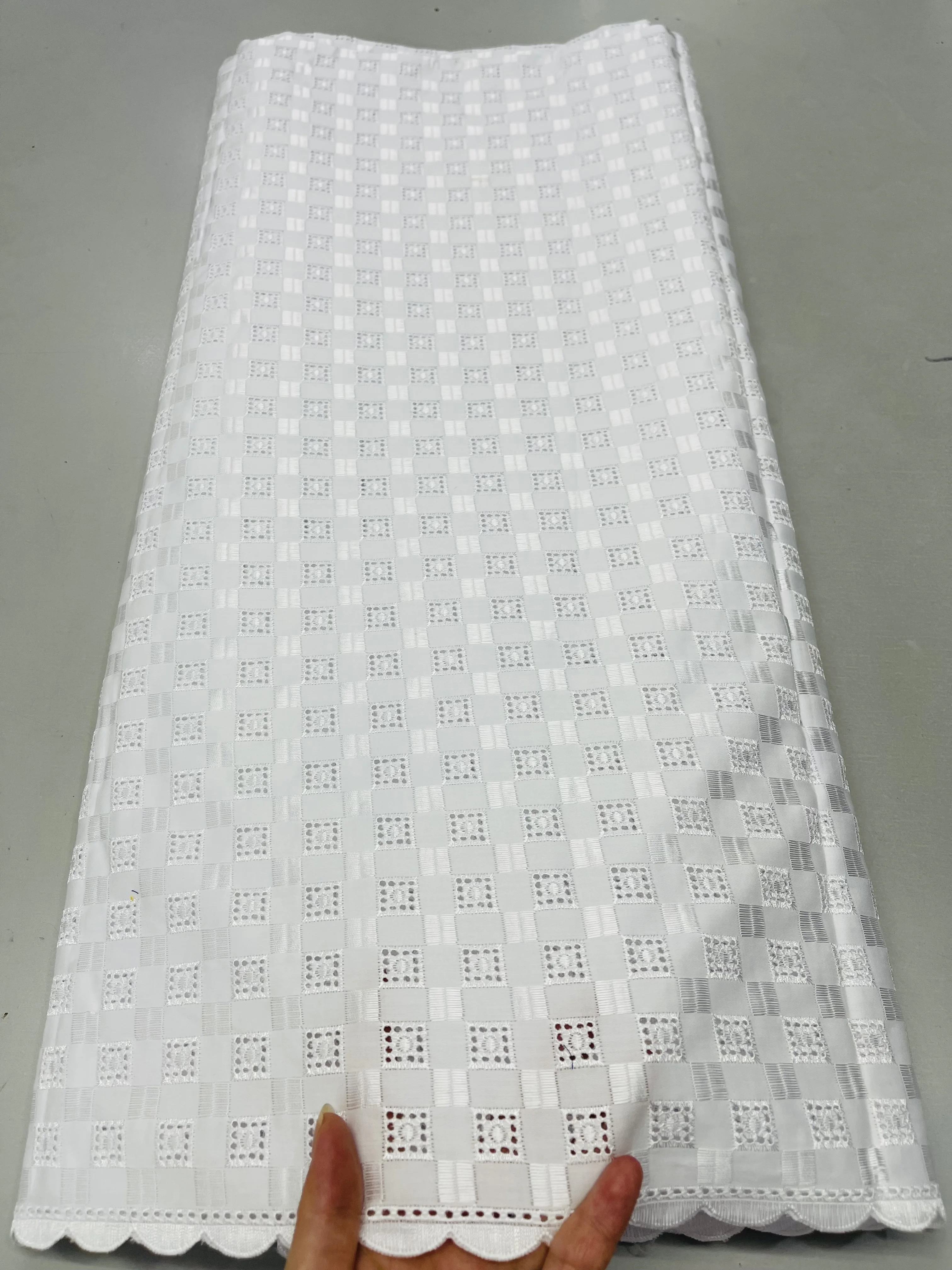 

5 ярдов, полированный кружевной материал для мужчин, ткань, африканская мягкая 100% хлопчатобумажная ткань, качественный Великолепный матери...