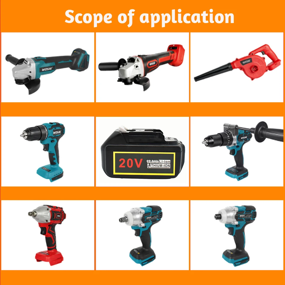 

2021 BL1860 Rechargeable Battery 20V 12000mAh Lithium ion for Makita 20v Battery BL1840 BL1850 BL1830 BL1860B LXT 400