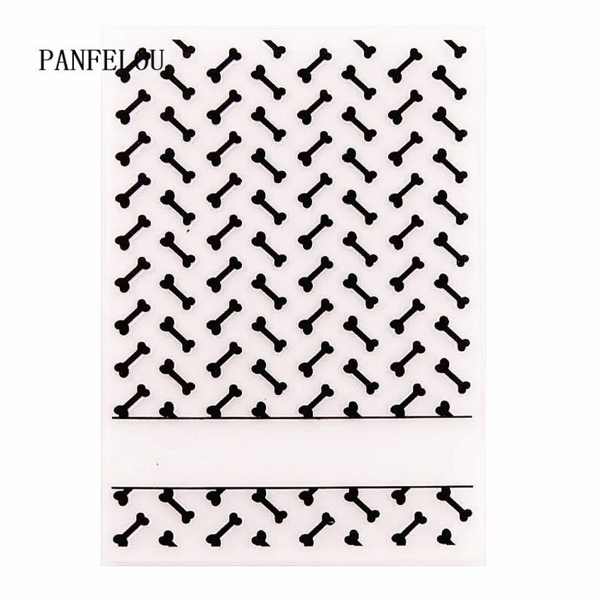 PANFELOU 10 5*14 8 Симпатичные тисненые кости пластиковые папки для скрапбукинга DIY