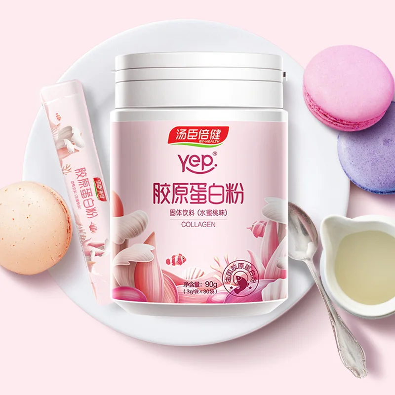 

Free shipping Collagen Powder Peach Taste Collagen 3 g * 30 Bags