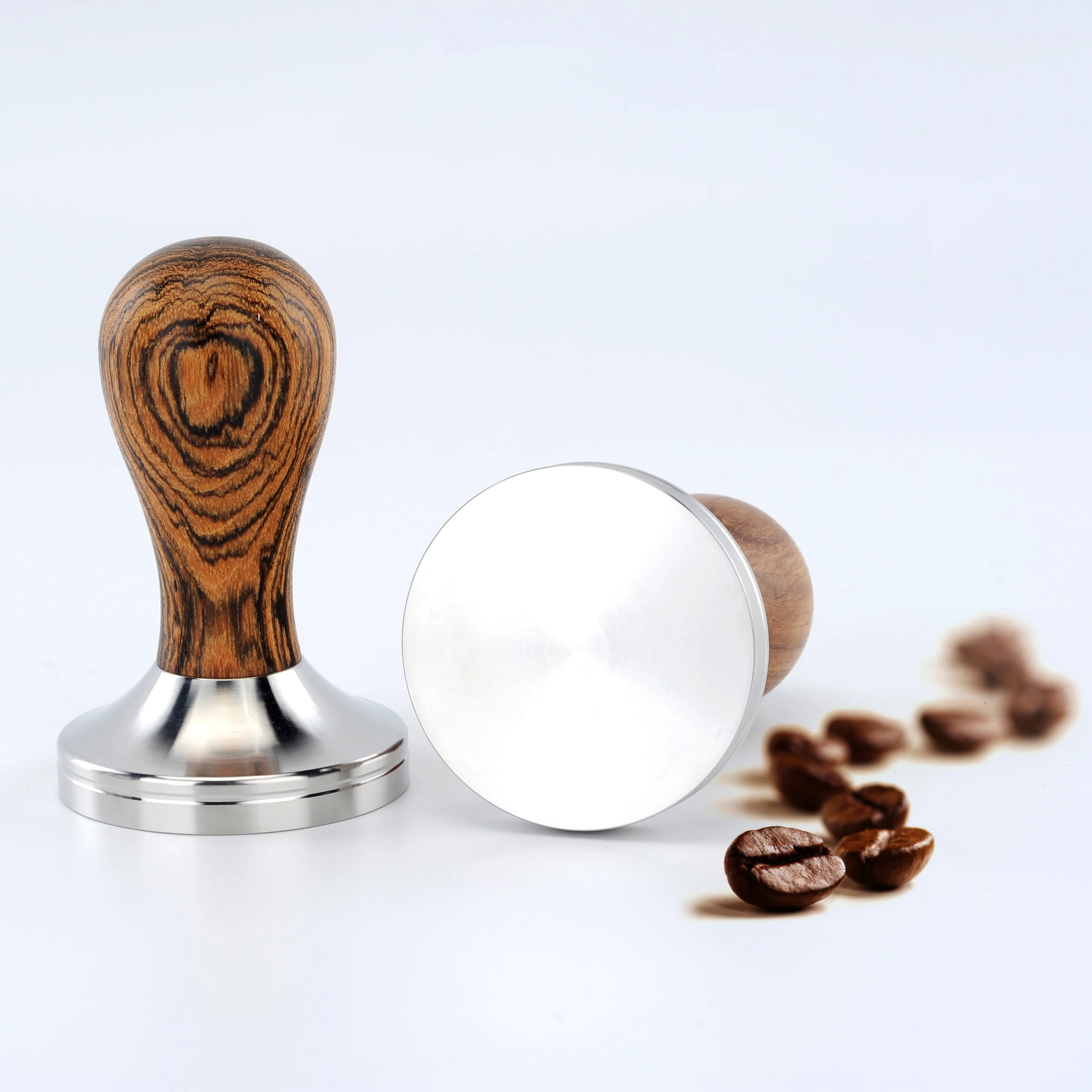 51/53/54/58/58.35mm Wooden Handle Coffee Tamper Espresso Powder Flat Press Hammer Grinder Barista Tool | Дом и сад
