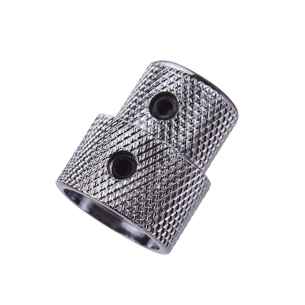 2 sets dual konzentrischen gestapelt control knöpfe für elektrische bass gitarren dual konzentrischen knöpfe goldsplitterschwarz farb