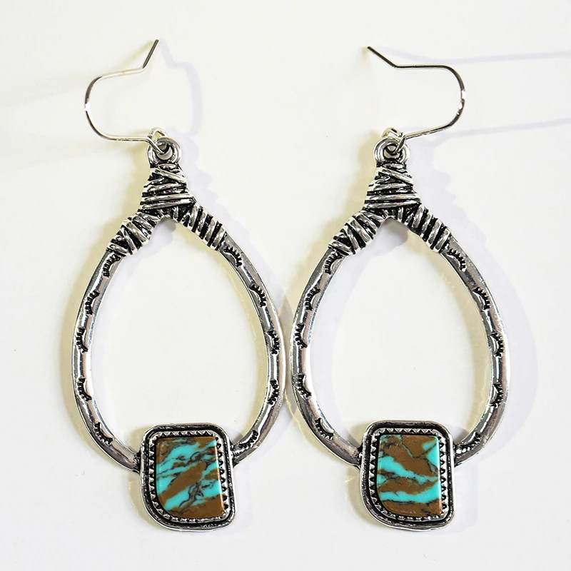 Богемные большие полые металлические серьги крупные ювелирные изделия